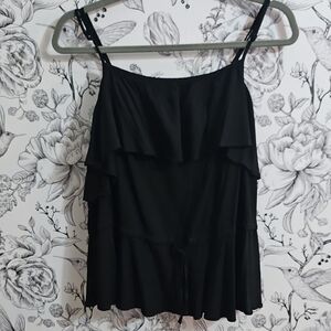 ASOS Black Ruffled Tiered Camisole